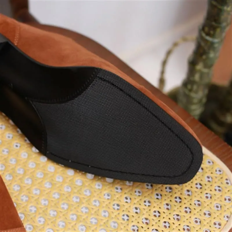 Men's Lightweight Wingtip Oxford Business Shoes Cushioned Insole Comfortable Breathable Casual Shoes Suede Leather Synthetic Rubber Sole Wedding Shoes