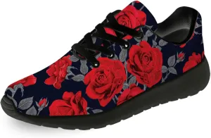 Mens Womens Rose Shoes Lightweight Running Tennis Gym Athletic Shoes Walking Sneakers Gifts for Him Her