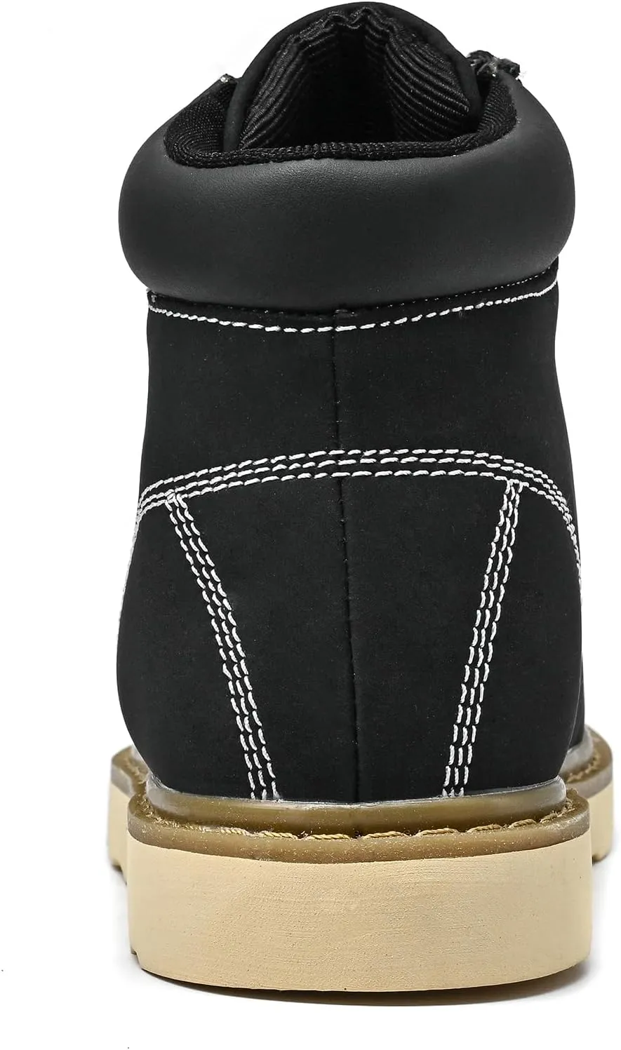MENS Work Boot High-tops Slip Resistant Protective Leather Shoes Outdoor Sports Fluffing Warm Shoes In Winter Cotton-padded Shose.