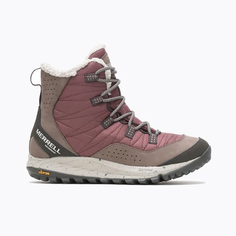 Merrell-66930 Women's ANTORA SNEAKER BOOT WP/MARRON