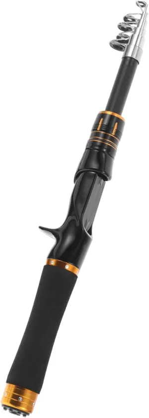 Milisten Portable Telescoping Graphite Fishing Rod Lightweight Extendable Fishing Pole for Saltwater Freshwater Ergonomic Handle High Strength Construction Travel Friendly for All Anglers