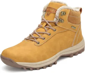 Mishansha Men Women Winter Snow Boots Warm Ankle Anti-Slip Water Resistant Hiking Trekking Walking