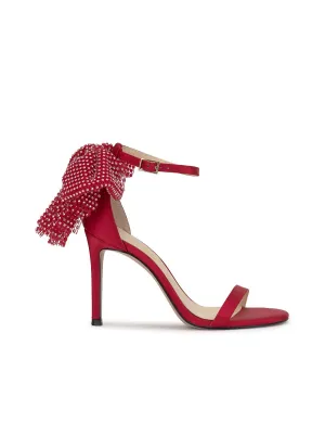 Moure Bow Heel in Red Muse