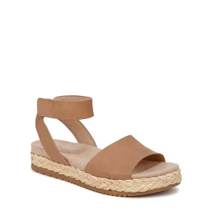 Naturalizer SOUL Womens Deara Platform Flat Sandal Flat Sandal Cookie Dough Tan 9.5 M