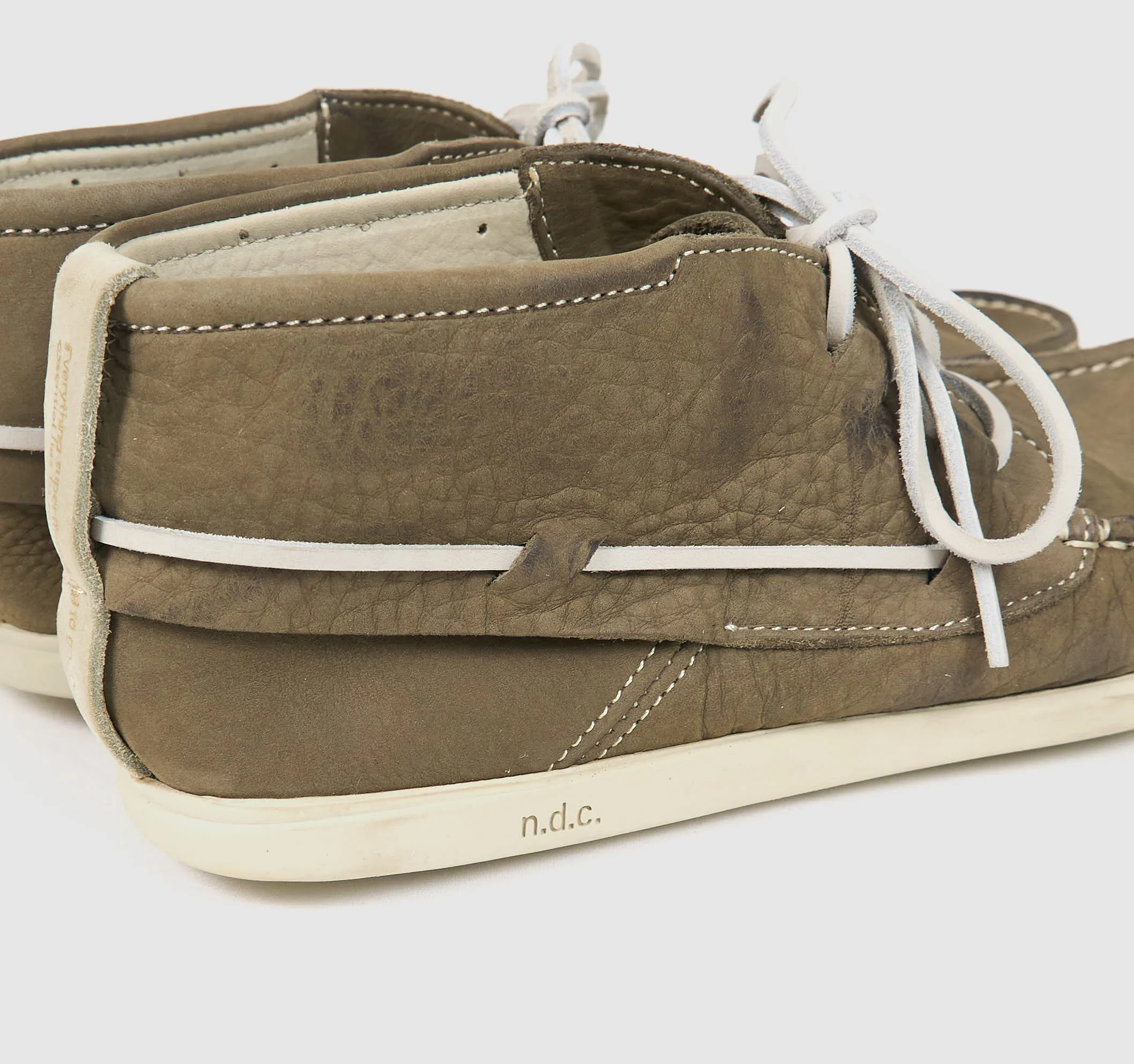 n.d.c. made by hand Alithia High Nubuk Boat Shoes