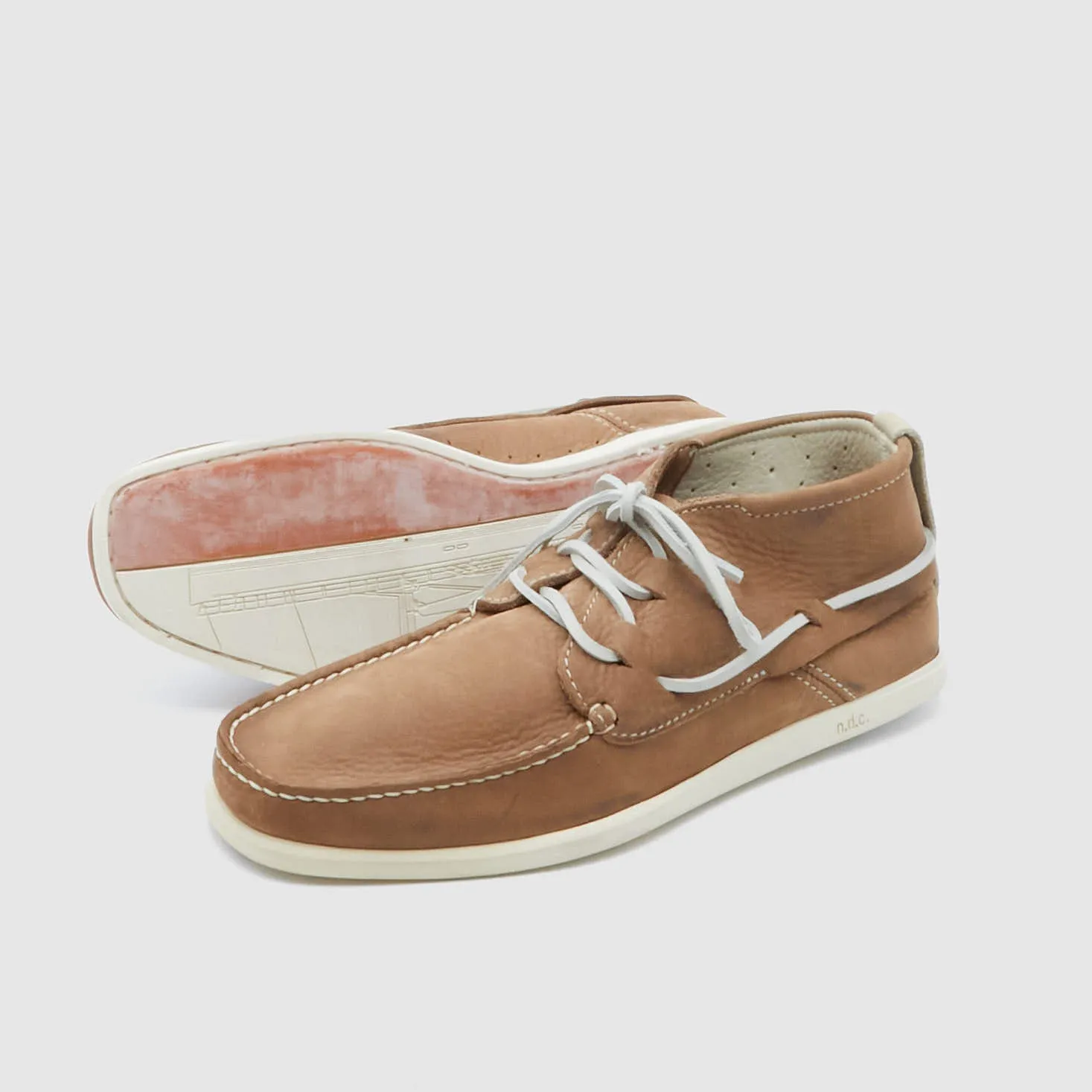 n.d.c. made by hand Alithia High Nubuk Boat Shoes