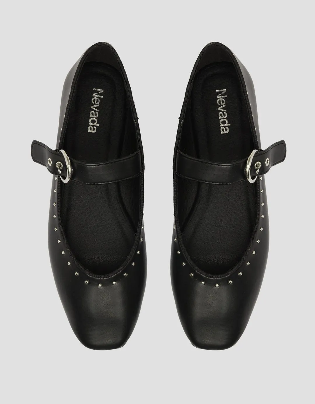 Nevada Mary Jane Stud01 Sepatu Wanita