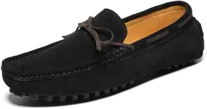 New Men's Shoes Mens Loafers Suede Leather Moccasins Driving Loafers Boat Shoes Simple Comfortable Flexible Flat Heel Lightweight Resistant Casual