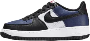 Nike Air Force 1 Big Kids' Shoes (HJ9201-400, Midnight Navy/White/University Red/Black) Size 5