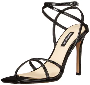 Nine West Women's Tidle Heeled Sandal, Black, 6