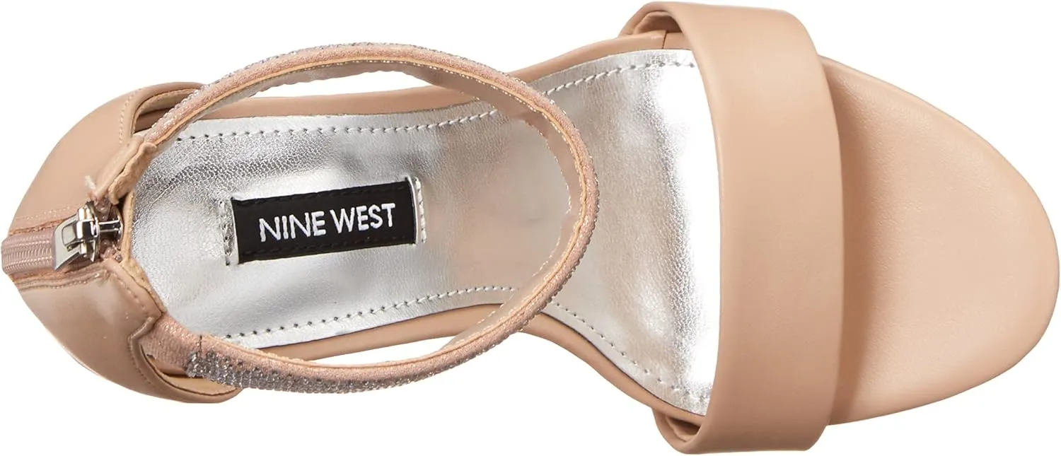 Nine West Women's Utell3 Ankle Strap Heeled Sandal