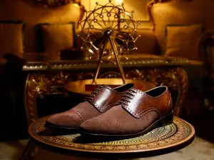 Nobelwood Lace-up – Handcrafted Suede & Leather Oxford