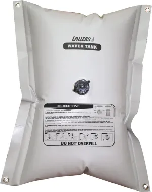 NuovaRade Flexible Water Tank/Bladder, Water Storage Bag, 29x39in - 26.5 Gallon (100Lt) - Rectangular, Grey