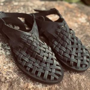 Nyx Sandal- Black Suede