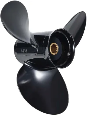 OEM Upgrade 12 1/4x15 Aluminum Boat Propeller Fit BRP Johnson Evinrude OMC Stern Drive 40-75 HP,OEM 778774,13 Spline Tooth, RH