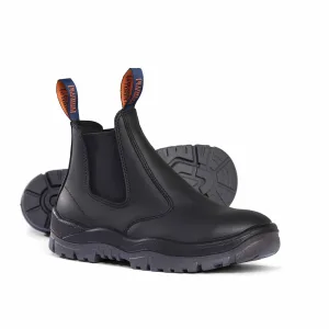 Oil Kip Premium Elastic Sided Boot-BLACK