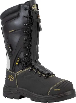 Oliver Men's 14" Met Guard SD Steel Toe Mining Boot, Black - 9.5 Medium