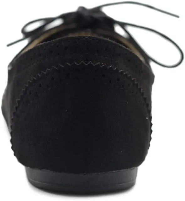 Ollio Womens Ballets Shoes Flats Pointed Toe Oxford 1M1818