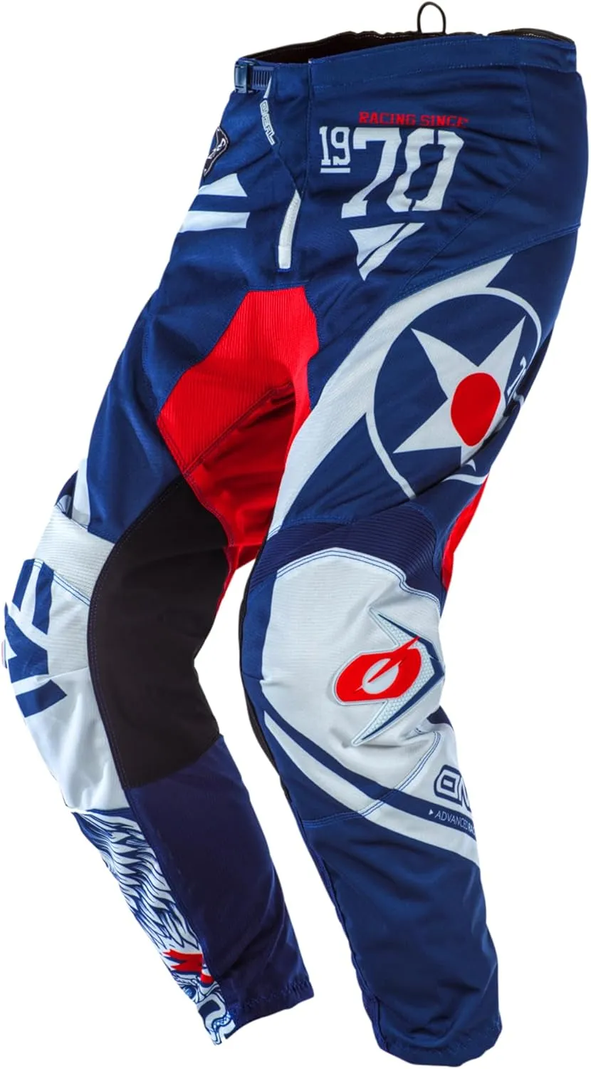 O'NEAL Element Pants Warhawk, Blue/Red, 38
