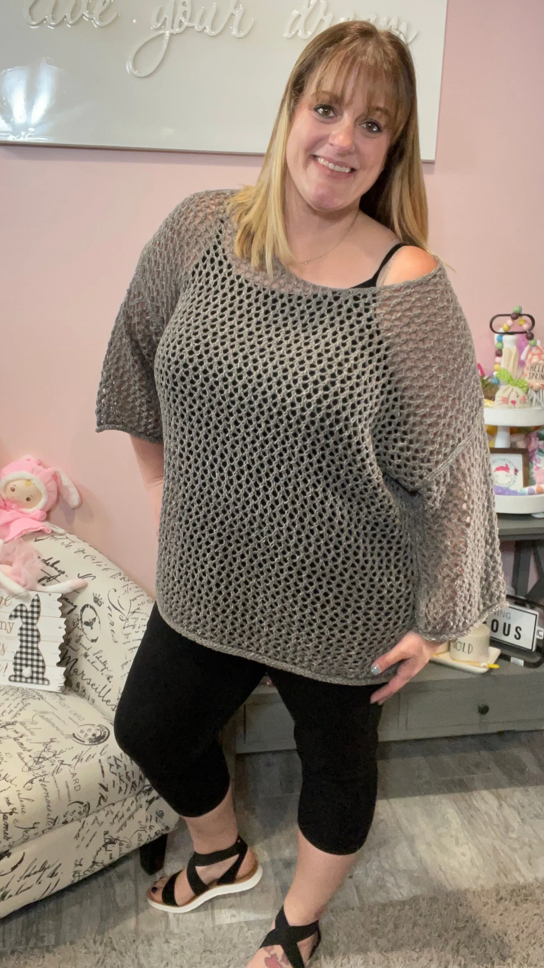 Open Weave Castlerock Sweater