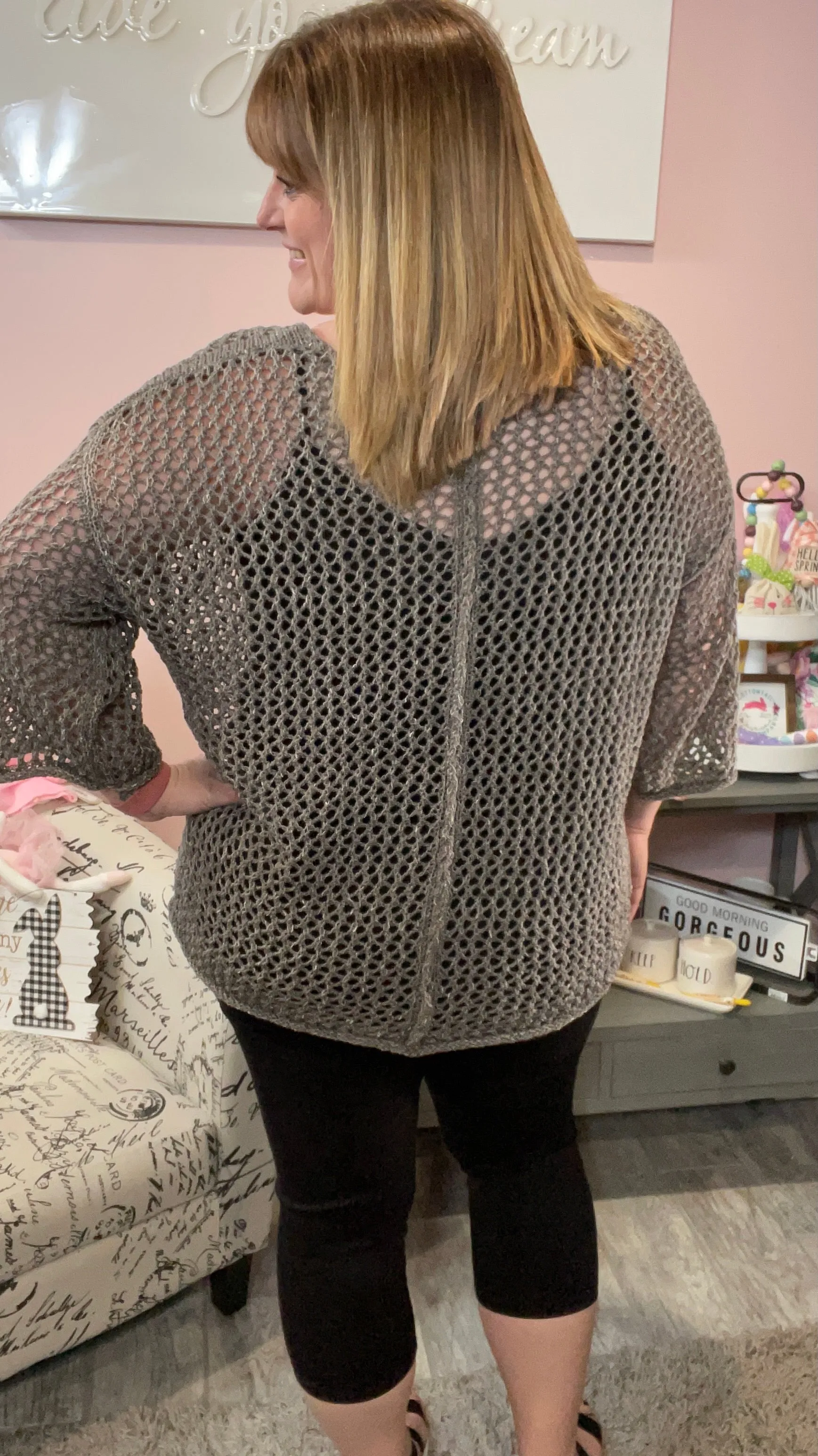 Open Weave Castlerock Sweater