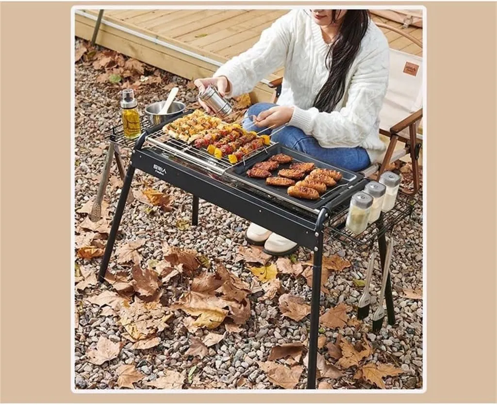 Outdoor Charcoal Outdoor Carbon Barbecue Stove Rack Outdoor Barbecue Stove Stainless Steel Barbecue Rack