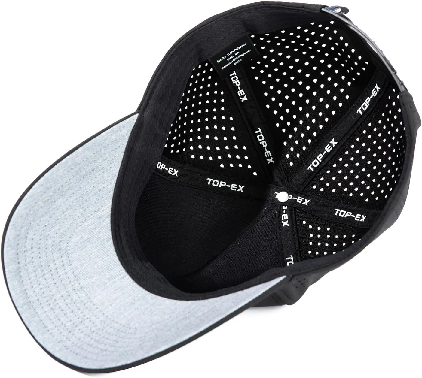 Oversize XL/XXL Snapback Baseball Cap Hydro Performance Cool Hat Water Repellent Golf Boat Beach Workout
