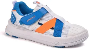 pediped Flex Mercury First Walker Shoe, White, 1 US Unisex Little Kid