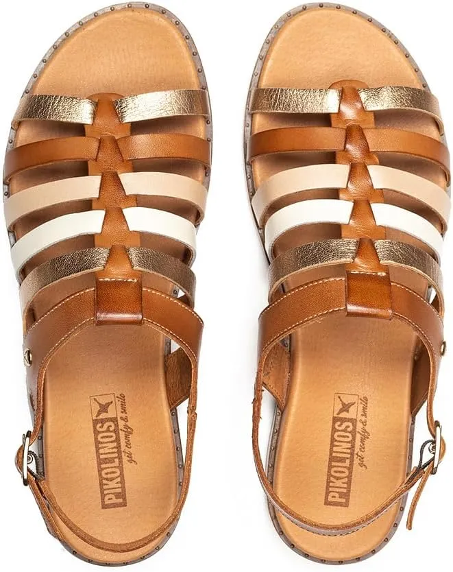 PIKOLINOS Flat Sandals Leather Formentera for Woman