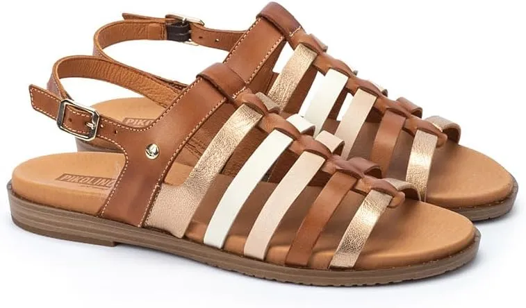 PIKOLINOS Flat Sandals Leather Formentera for Woman