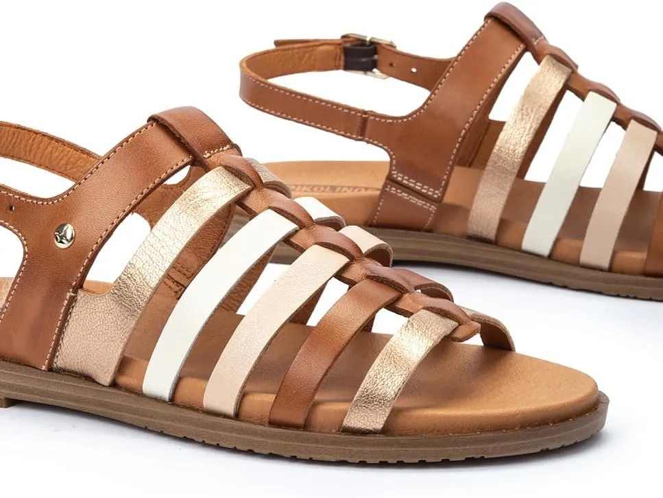 PIKOLINOS Flat Sandals Leather Formentera for Woman