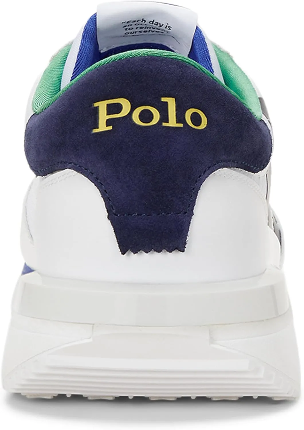 POLO RALPH LAUREN Men's Train 89 Logo Leather & Oxford Sneaker
