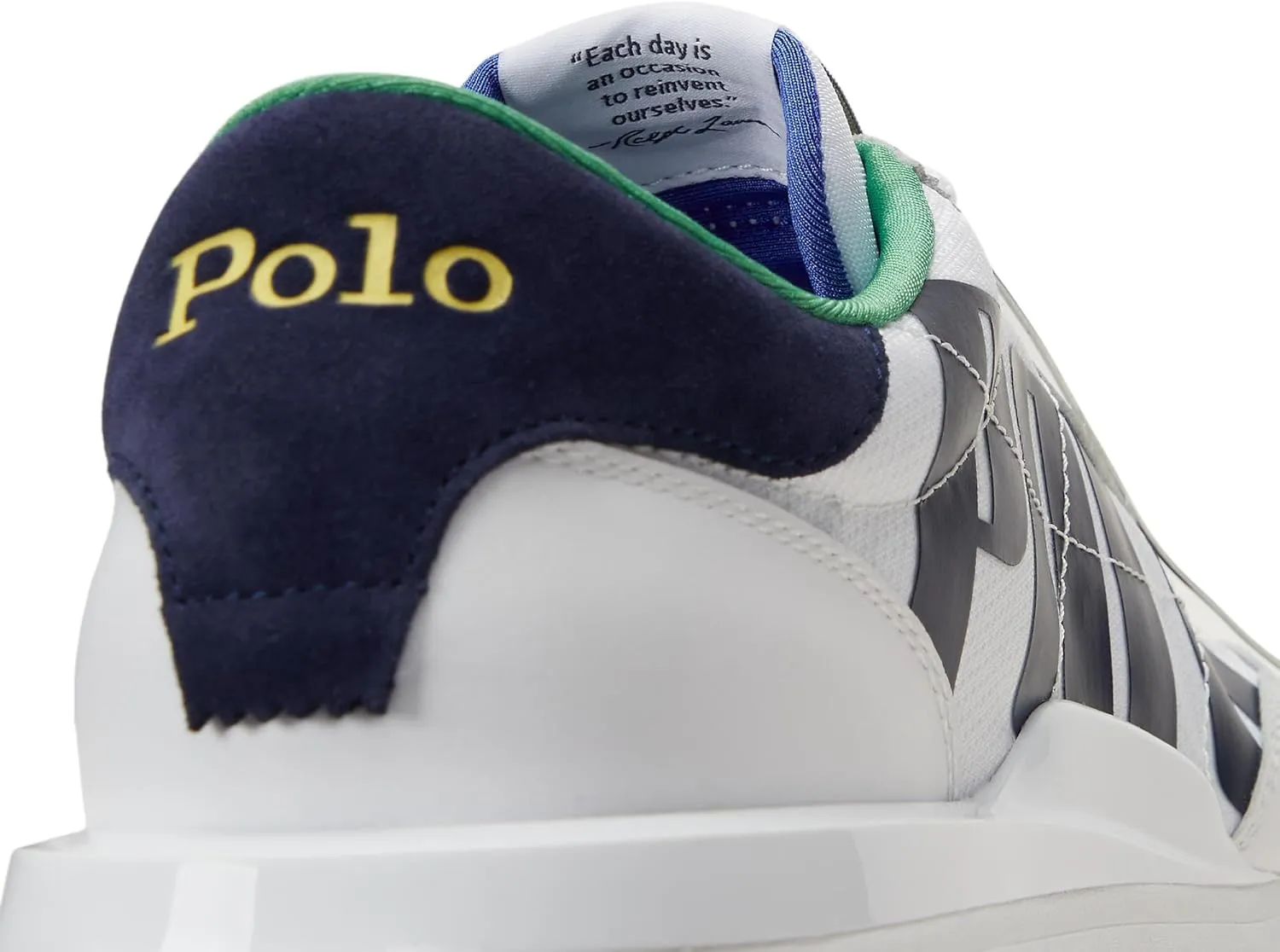 POLO RALPH LAUREN Men's Train 89 Logo Leather & Oxford Sneaker
