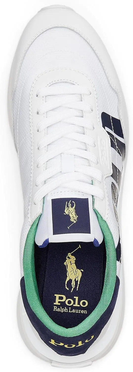 POLO RALPH LAUREN Men's Train 89 Logo Leather & Oxford Sneaker