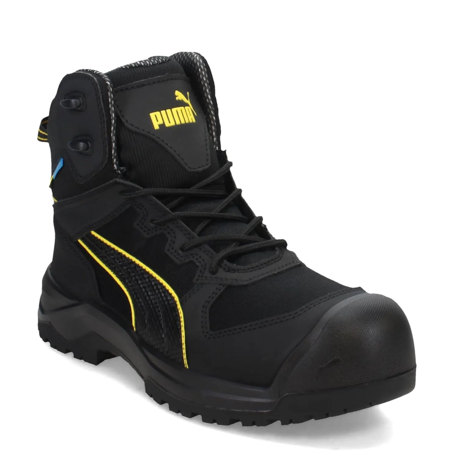 PUMA Men's Rock 6" Composite Toe Industrial Boot, Black, 14