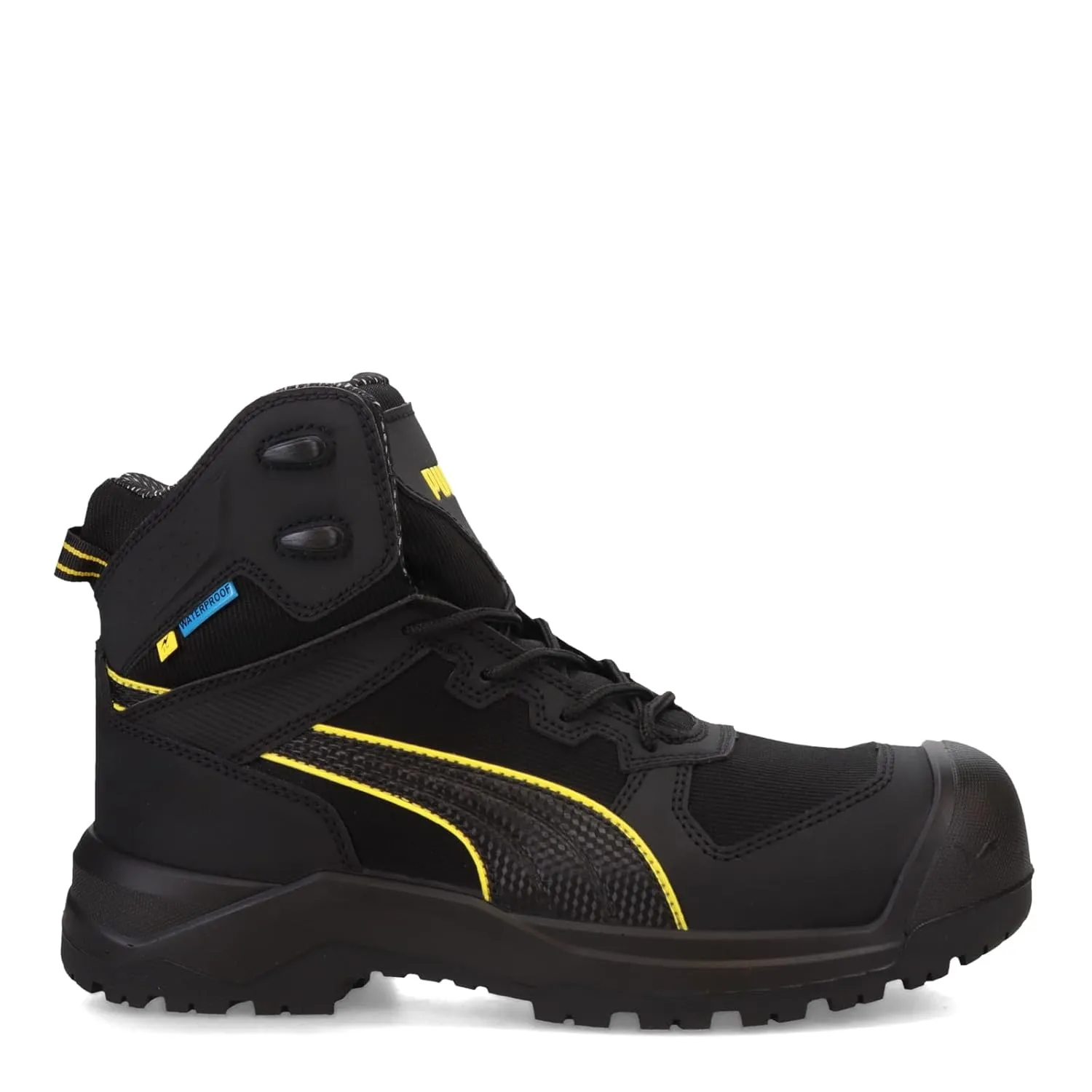 PUMA Men's Rock 6" Composite Toe Industrial Boot, Black, 14