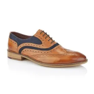 "Leven" Oxford Tan/Navy