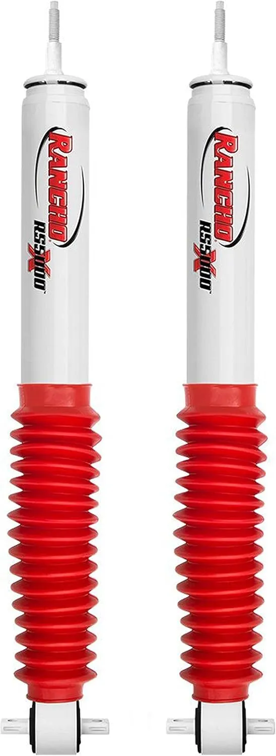 Rancho RS5000X Gas Shocks Front Pair for 1997-2006 Jeep Wrangler 4WD TJ LJ