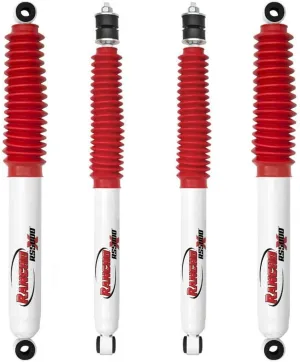 Rancho RS5000X Gas Shocks set compatible with 97-06 Jeep Wrangler TJ