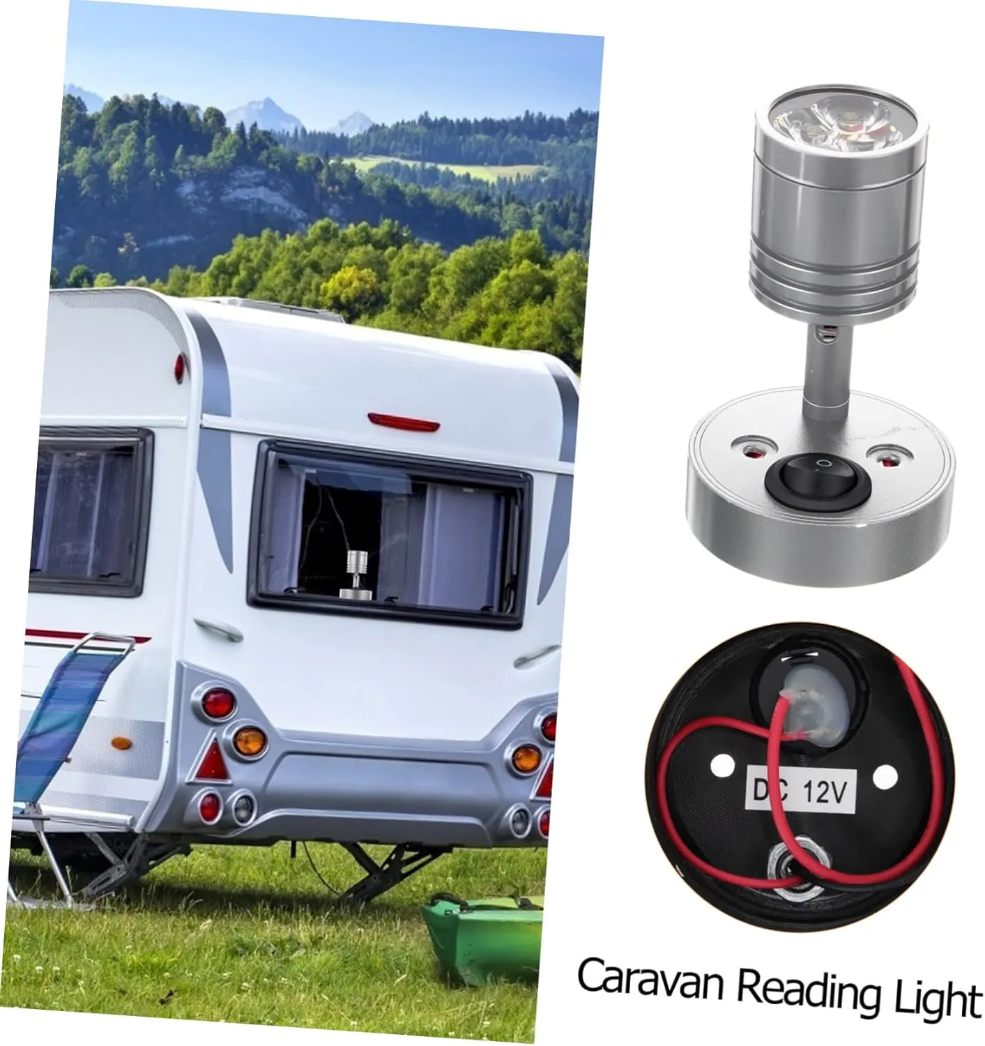 Rechargeable Rv Reading Light 12v Yacht Boat Marine Wall Mount Rv Light Fixtures