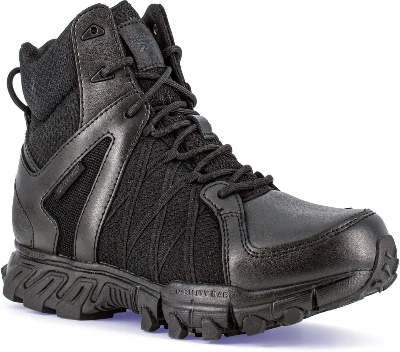 Reebok Men's Rb3450 Trailgrip 6" Tactical Waterproof Soft Toe Boot Black Work & Safety