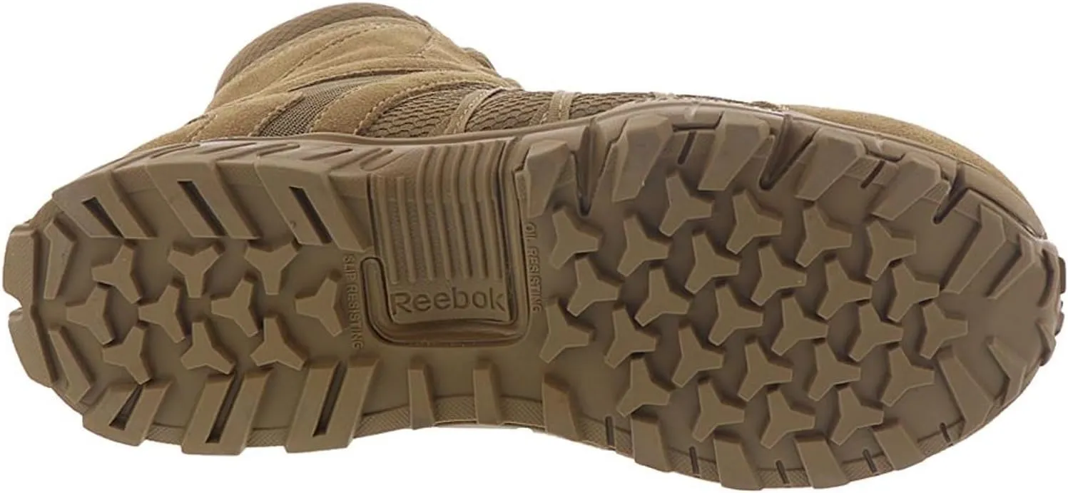 Reebok Men's Trailgrip Safety Toe 8" Tactical Boot with Side Zipper Military