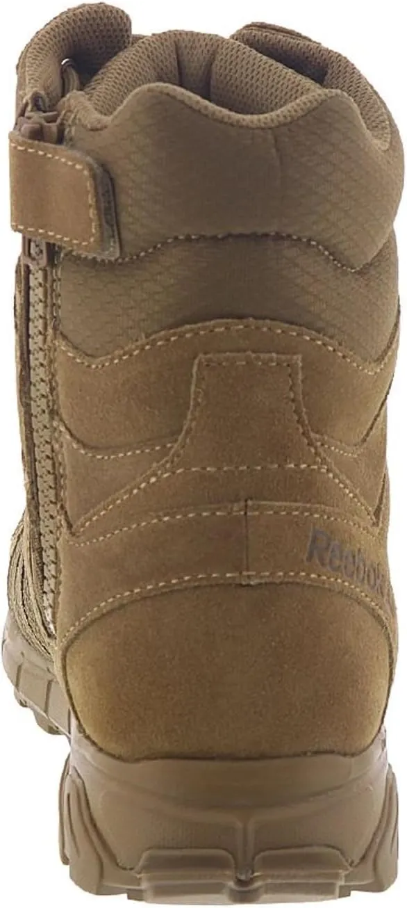 Reebok Men's Trailgrip Safety Toe 8" Tactical Boot with Side Zipper Military