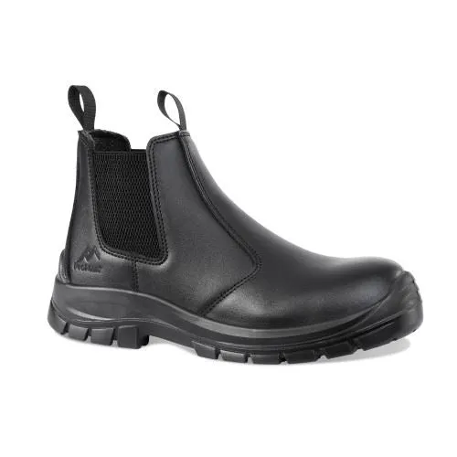 Rock Fall ProMan TC310 Oregon Chelsea Safety Boot in 6 to 16, Black