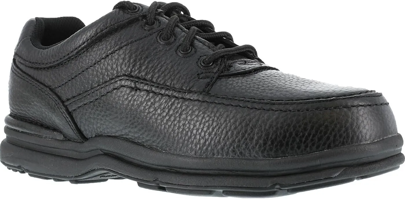 Rockport RK6761 World Tour Black Leather Steel-Toe Oxford Shoe-8.5M
