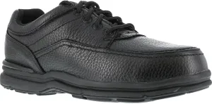 Rockport RK6761 World Tour Black Leather Steel-Toe Oxford Shoe-8.5M