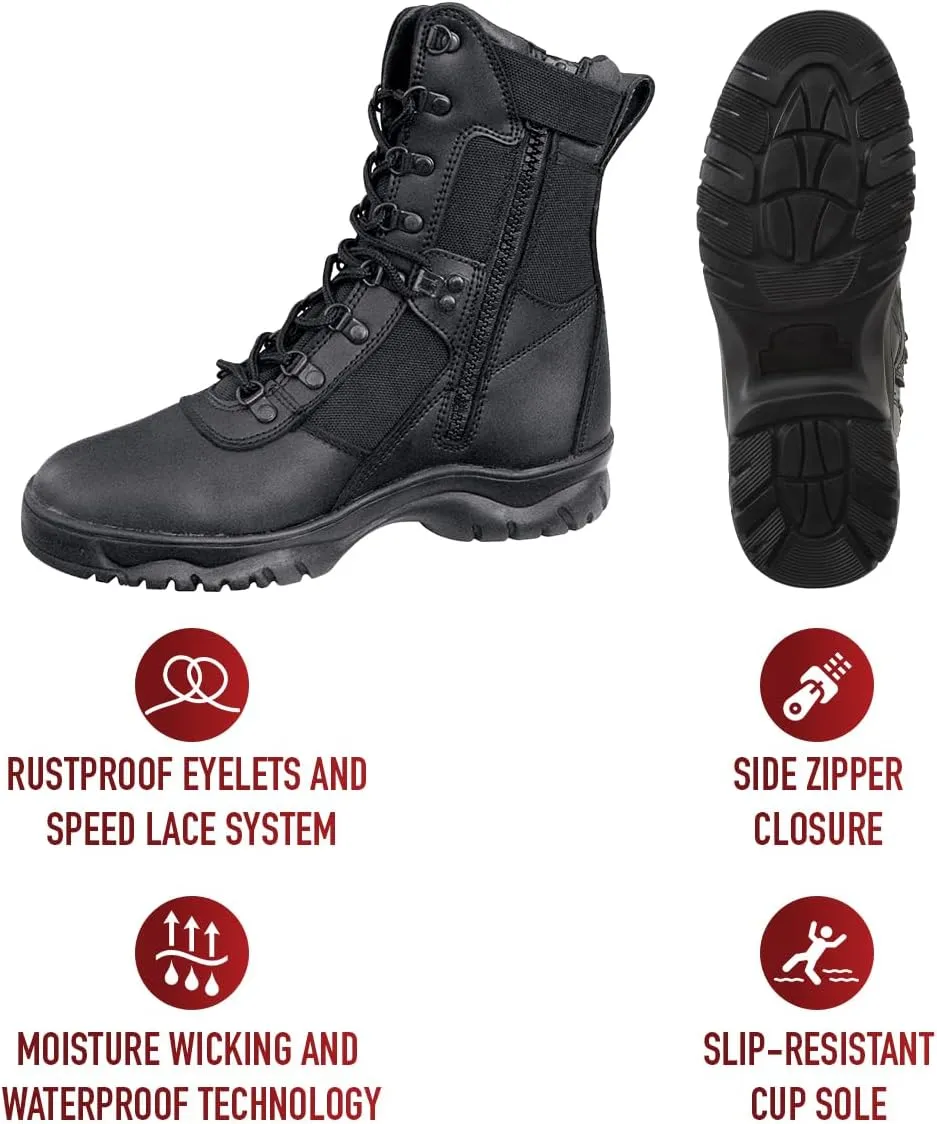 Rothco 8'' Forced Entry Side Zip Tact Boot