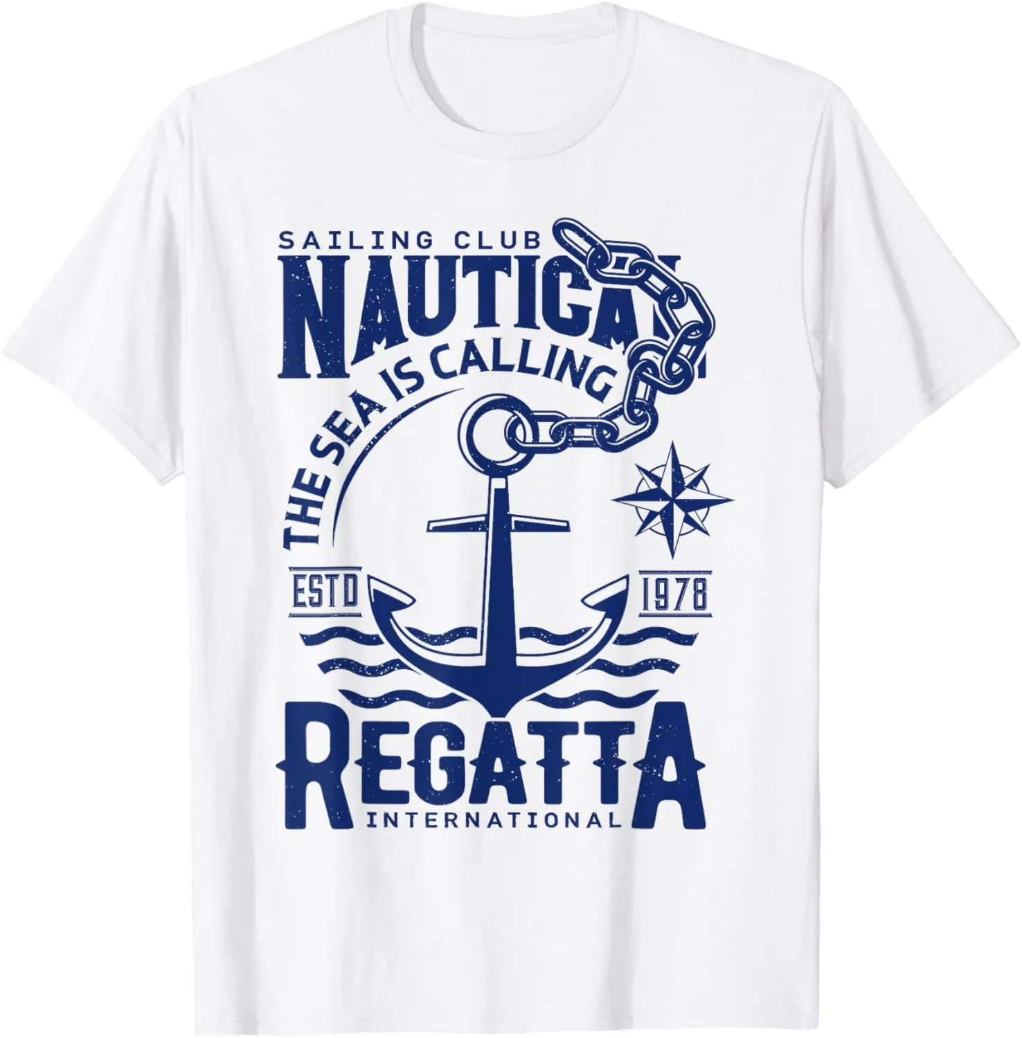 Sailing Club Nautica The Sea Is Calling Regatta Internationa T-Shirt
