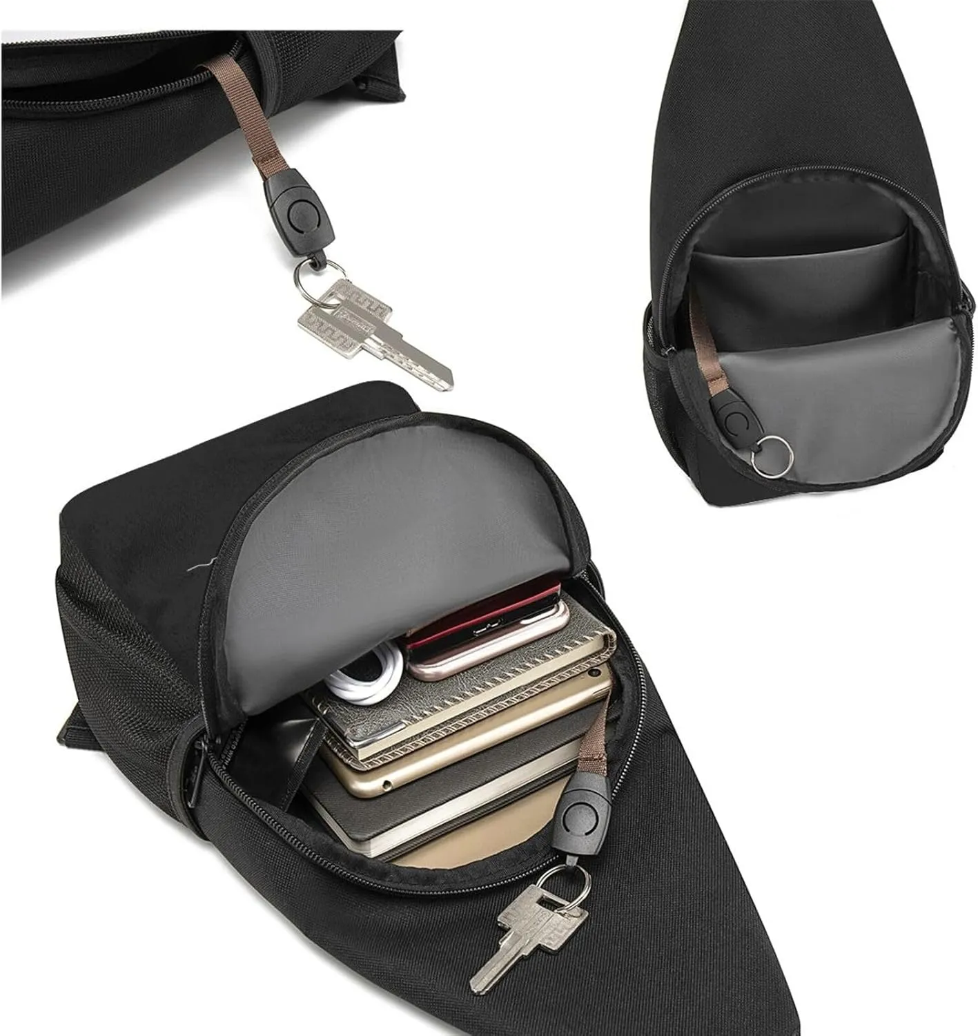 Sailing Heartbeat Boat, Funny Boating Sailor Unisex Chest Bag Lightweight Crossbody Shoulder Bag Travel Pocket