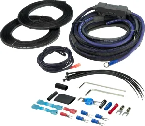 Scosche EFX Rogue RPAK8PS16 True 8 GA OFC High Current Amp Wiring Kit - 16' Marine/Powersports Amplifier and Subwoofer Installation Kit Oxygen Free Copper Cables, Remote Wire and in-Line Fuse Holder